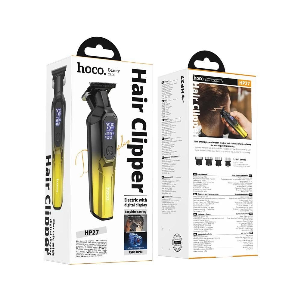 hoco HP27 Electric Hair Clipper with Digital Display