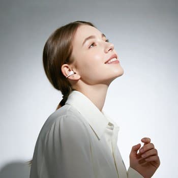 Borofone BW95 Cancion Open Ear Clip-On True Wireless Headset White
