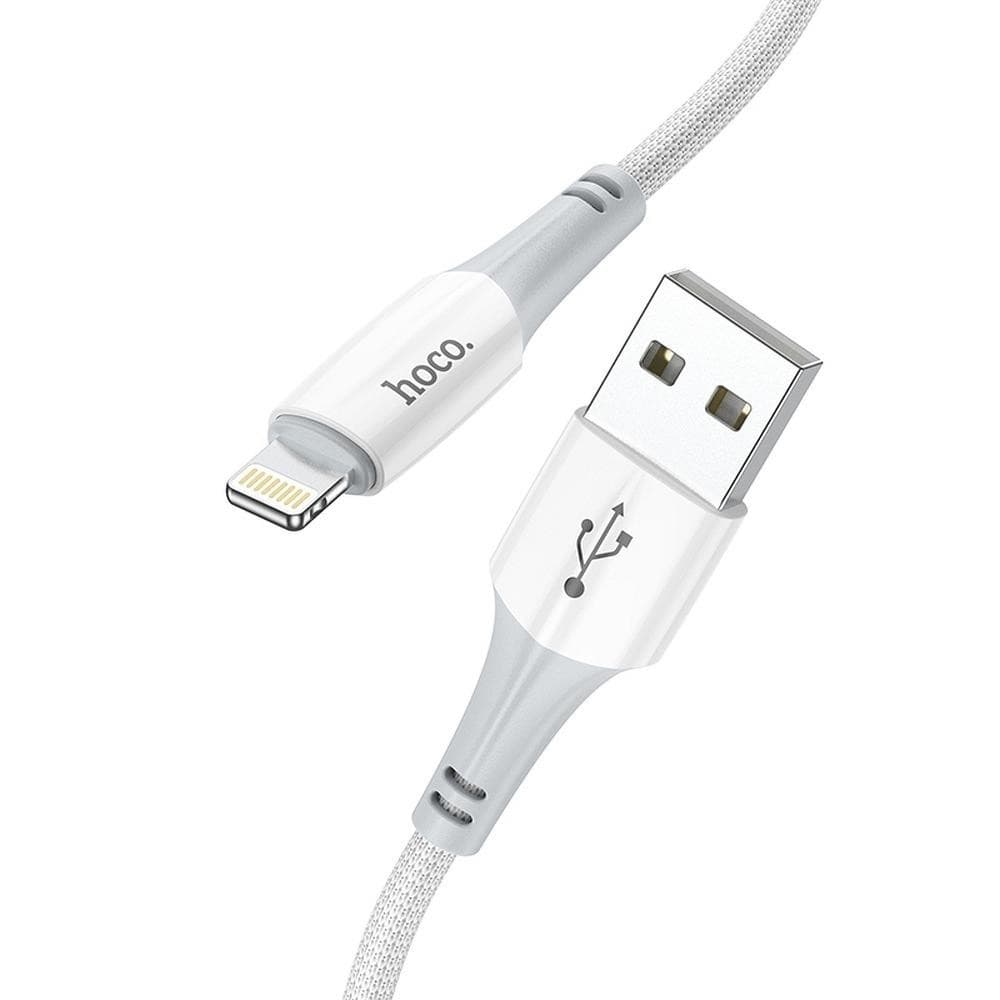hoco X70 Ferry Charging Data Cable USB-A to Lightning 2.4A 1m White