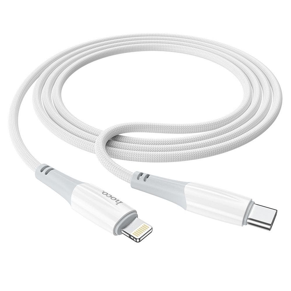 hoco X70 Ferry PD20W Charging Data Cable USB-C to Lightning 1m White