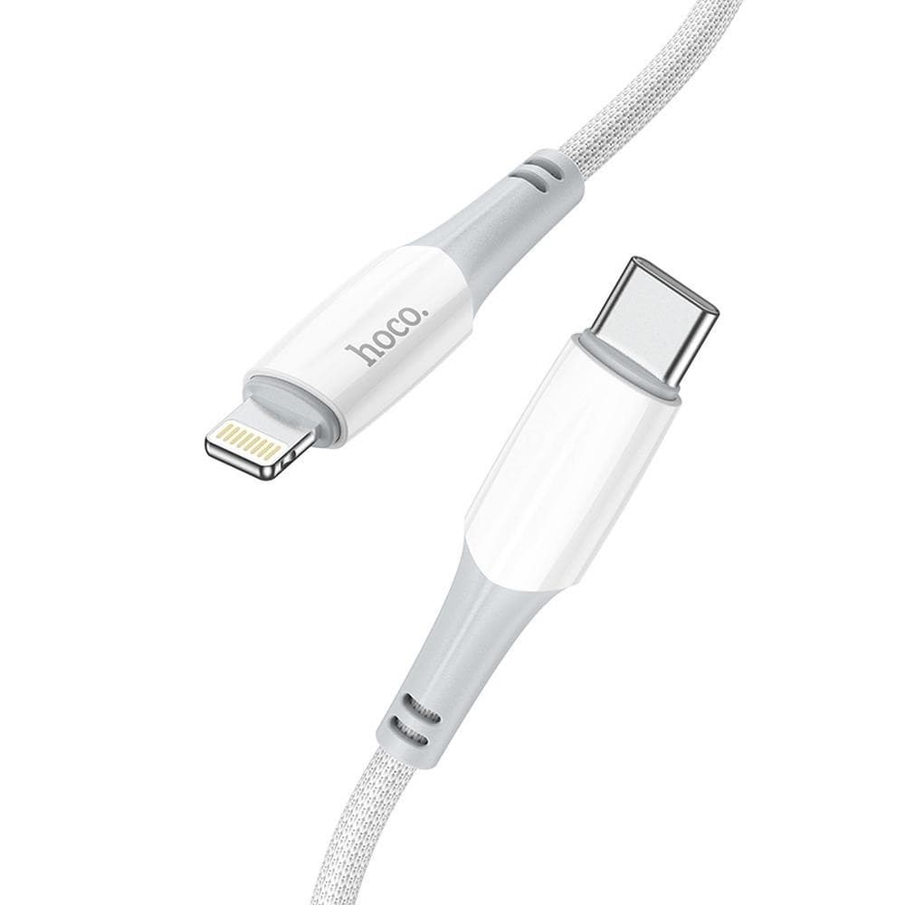 hoco X70 Ferry PD20W Charging Data Cable USB-C to Lightning 1m White
