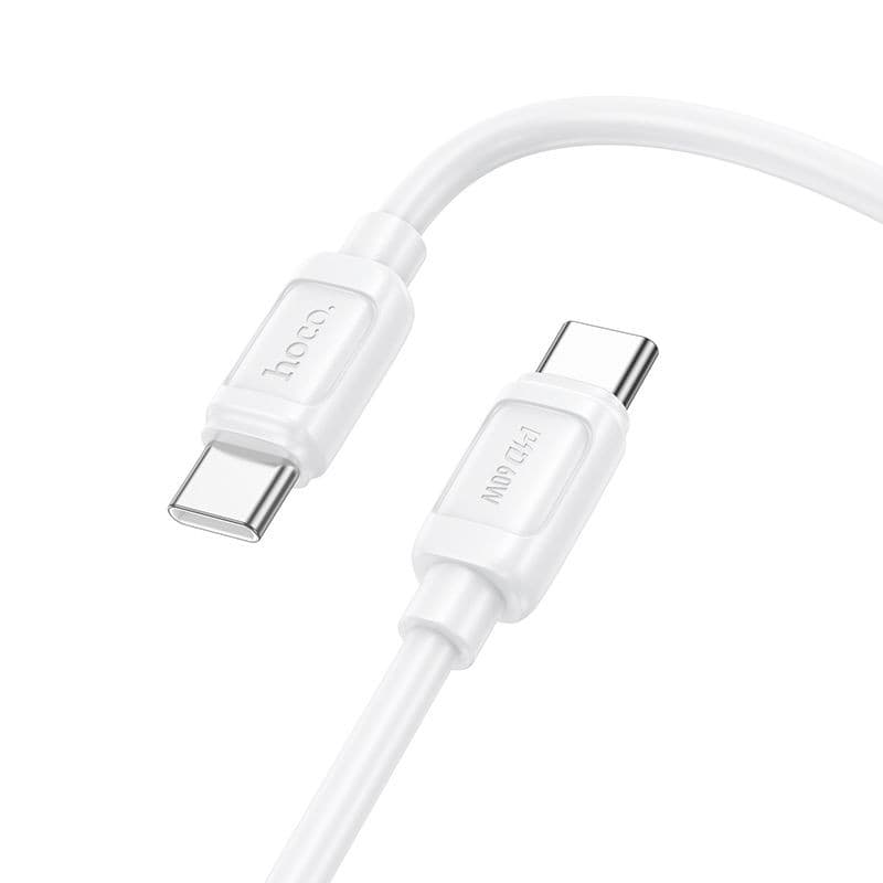hoco X115 Suntoso 60W Fast Charging Data Cable USB-C to USB-C 1m White