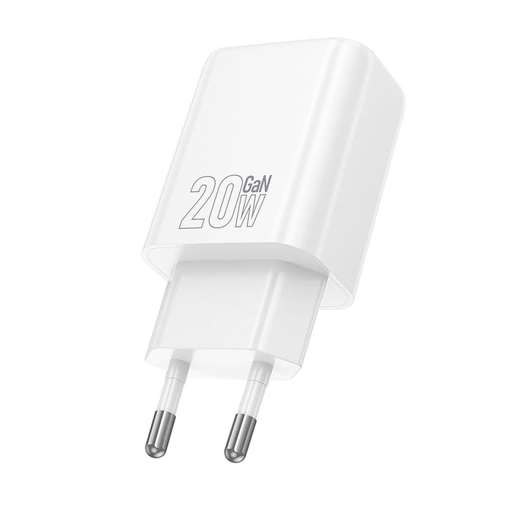 hoco N60 Gentle PD20W Single Port Fast Charger (EU) White