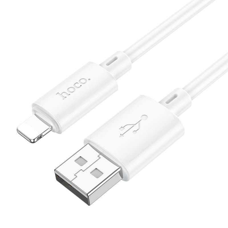 hoco X88 Gratified 2.4A USB-A to Lightning Data Cable 1 m White