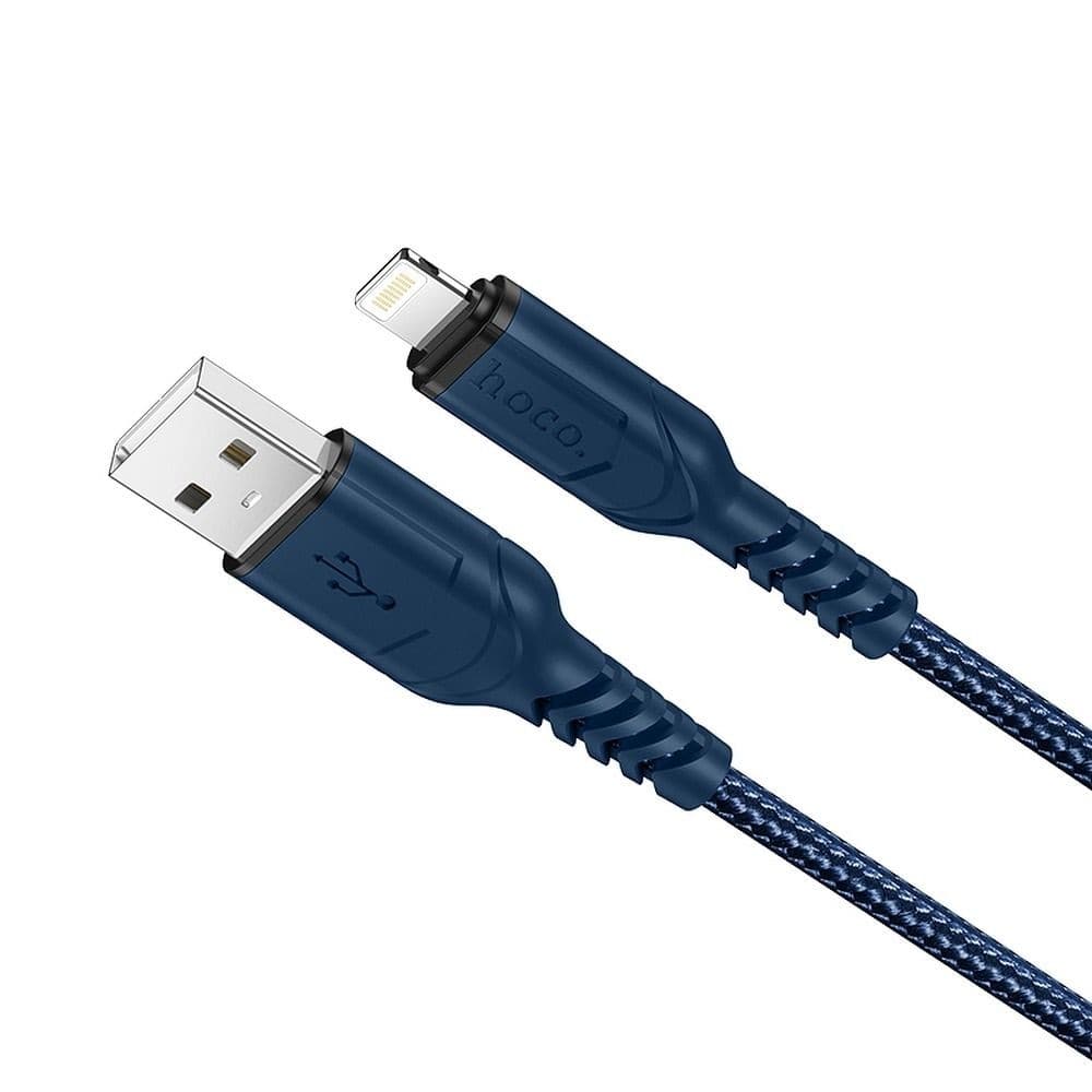 hoco X59 Victory Anti-Bending USB-A to Lightning Charging Data Cable 1 m Blue