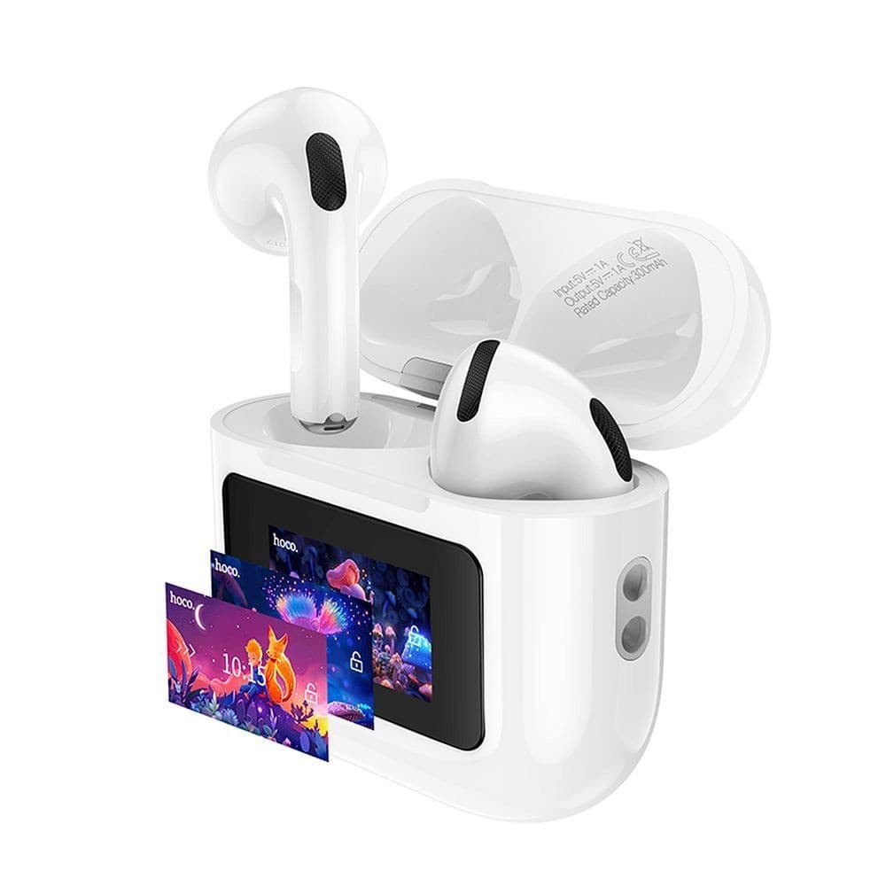 hoco EW73 LCD Colorful Touch Screen TWS Headset White