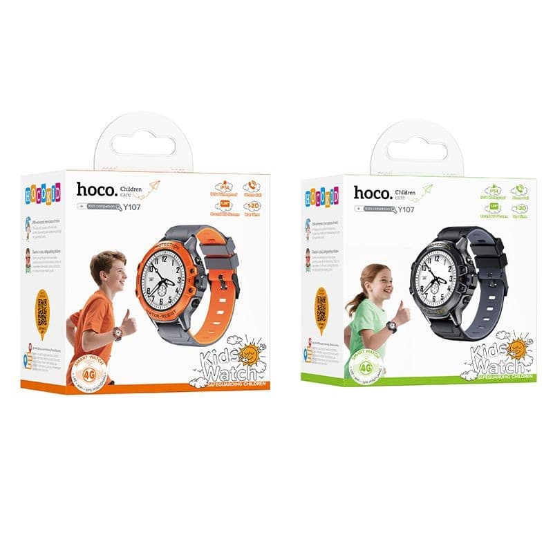 hoco Y107 Kids Smart Watch 4G Orange