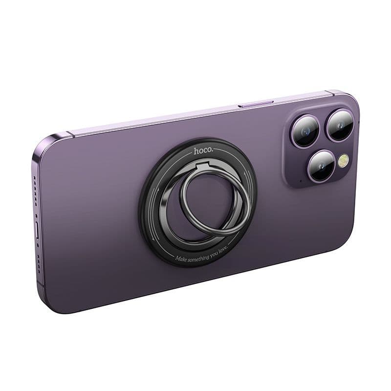 hoco GH3 Enjoy 360-Degree Rotating Magnetic Phone Ring Holder Black