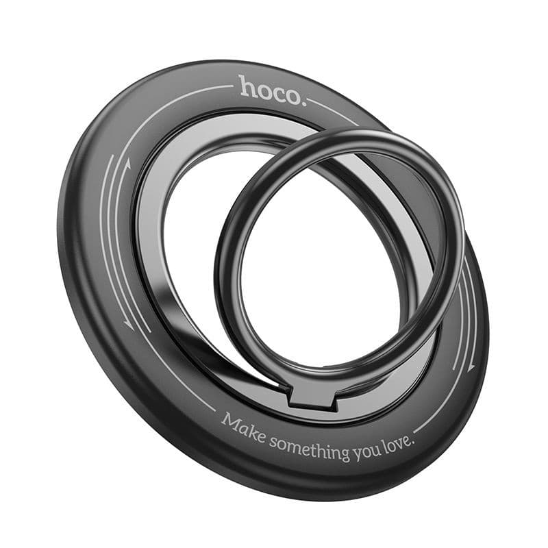 hoco GH3 Enjoy 360-Degree Rotating Magnetic Phone Ring Holder Black