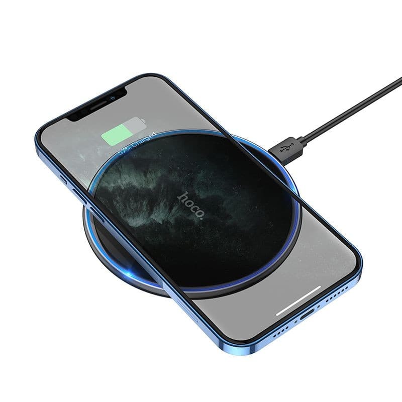 hoco CW6 Pro Easy Ultra-Thin Wireless Fast Charger Black