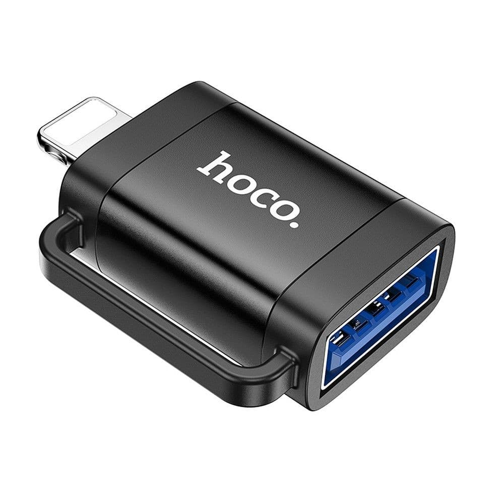hoco UA31A Lightning Male to USB-A Female OTG Adapter Black