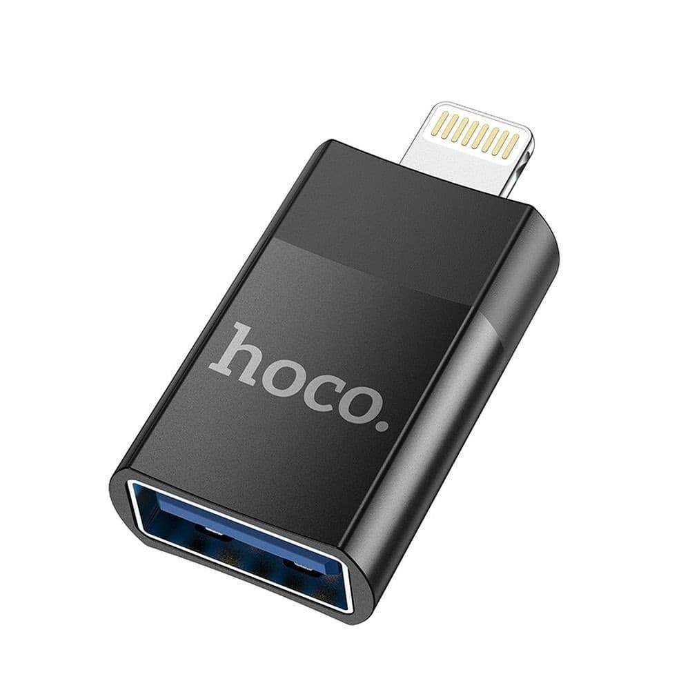 hoco UA17 Lightning Male to USB Female USB 2.0 OTG Adapter Black