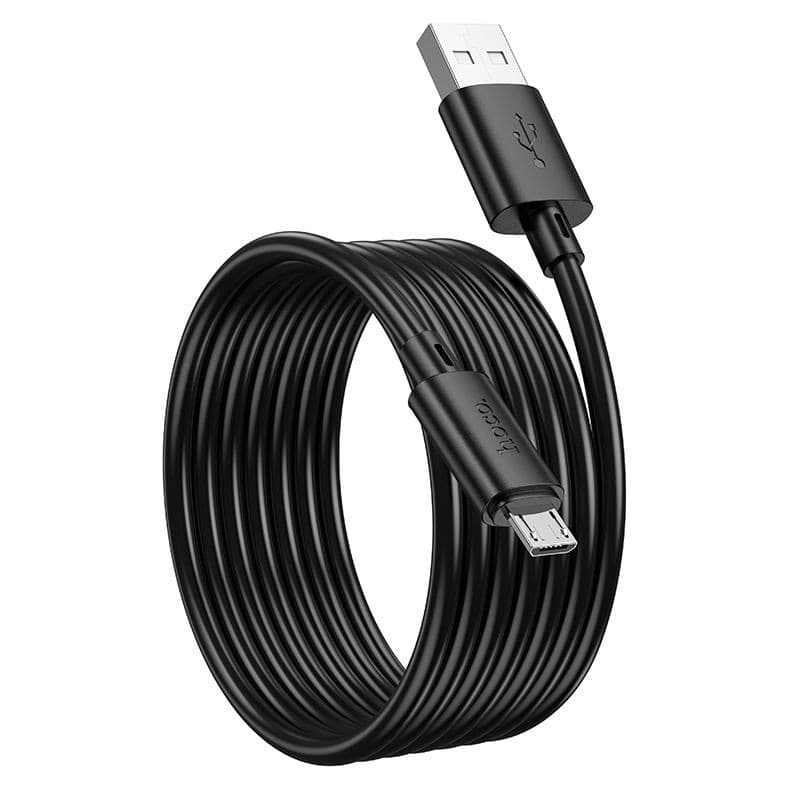 hoco X88 Gratified 2.4A USB-A to Micro USB Charging Data Cable 2m Black