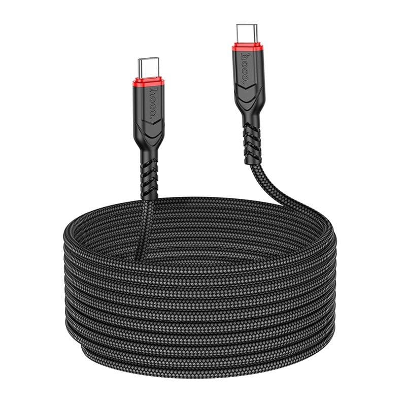 hoco X59 Victory 60W USB-C to USB-C Anti-Bending Charging Data Cable 3m Black