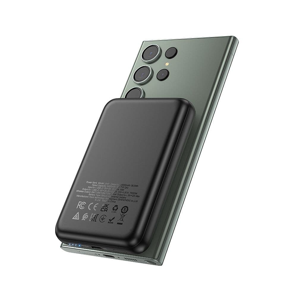 hoco J141 Grace PD20W Magnetic Wireless Charging Power Bank 10000mAh Black