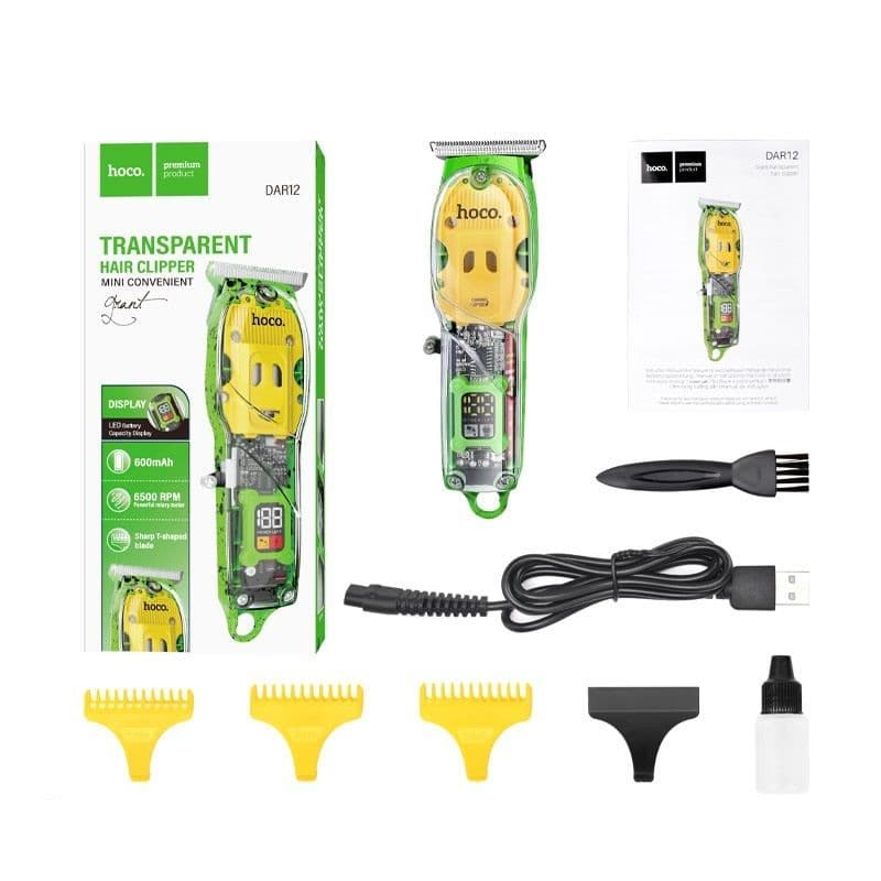 hoco DAR12 Grant Transparent Mini Hair Clipper