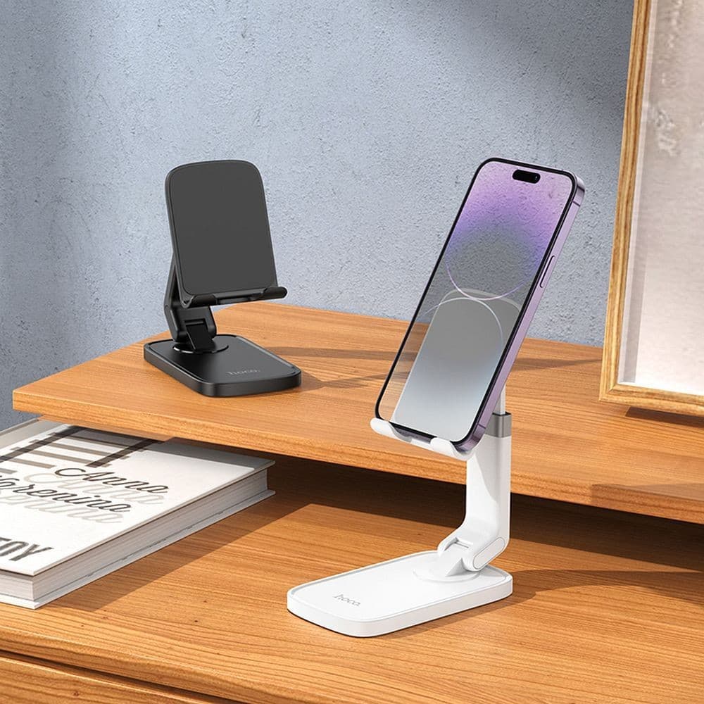 hoco HD8 Blackfish Foldable and Retractable Phone Desktop Stand White
