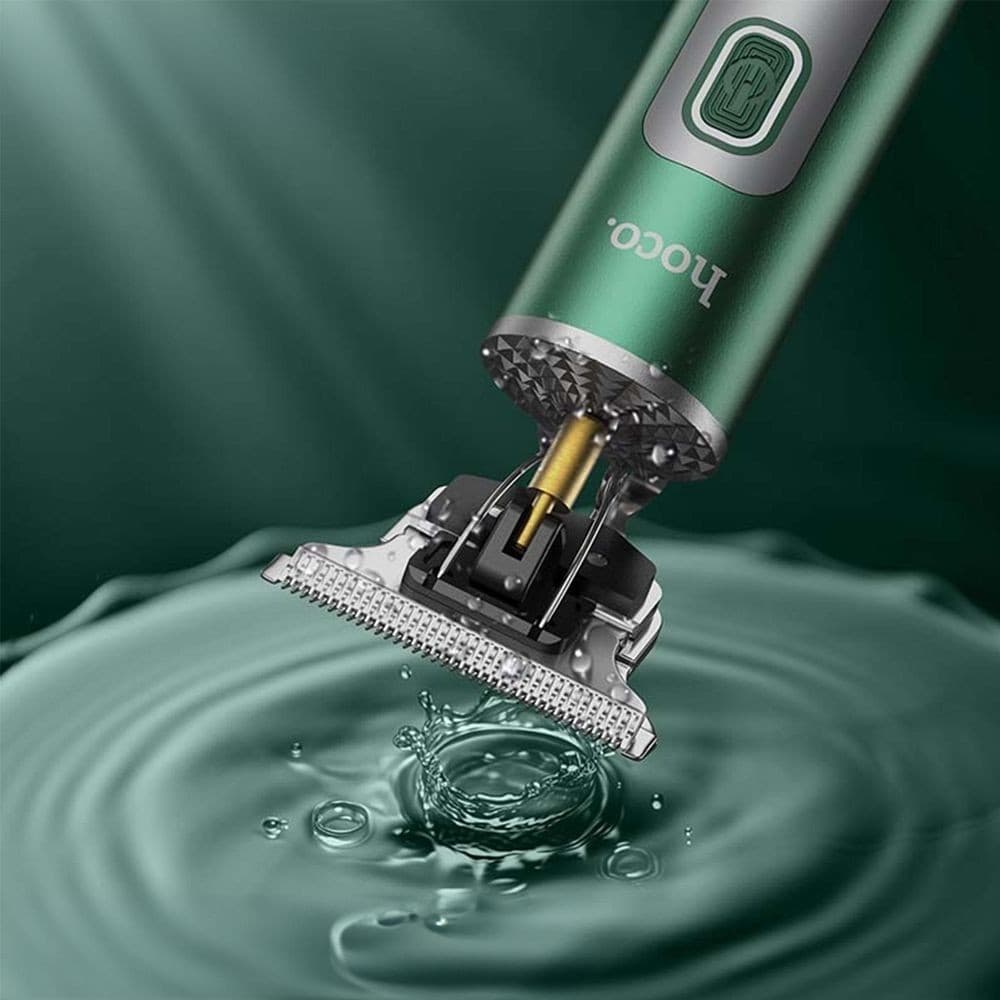 hoco DAR03 Breeze All-Metal Mini Electric Hair Clipper Dark Green