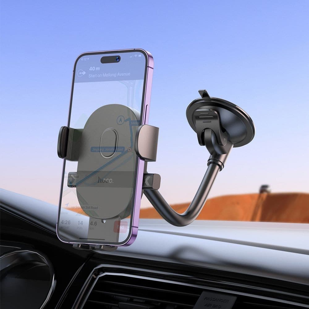 hoco H20 Mighty One-Button Windshield Car Holder Black