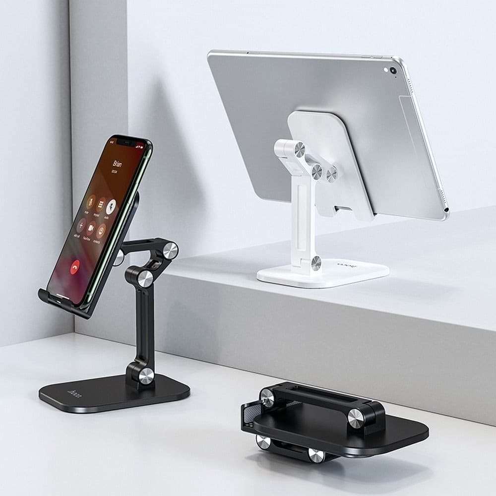 hoco PH34 Folding Desktop Stand for Phones and Tablets Black