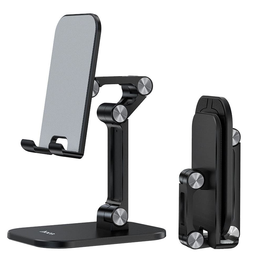 hoco PH34 Folding Desktop Stand for Phones and Tablets Black