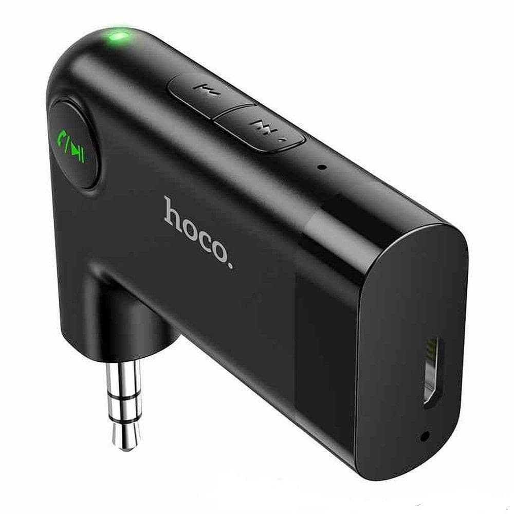 hoco E53 Dawn Sound In-Car AUX Bluetooth Wireless Receiver Black