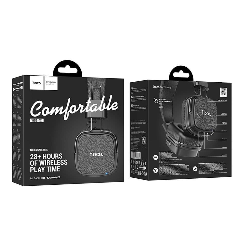 hoco W56 Comfortable Foldable Bluetooth Headphones Black